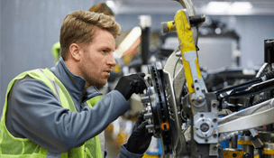 a person fixing machine